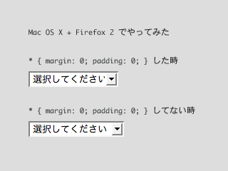 Firefox での表示