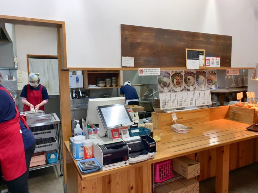 天ぷらコーナーとお会計