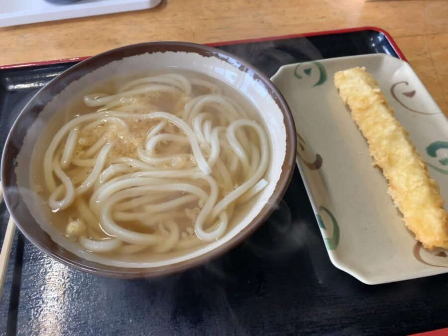かけうどん小とイカ天