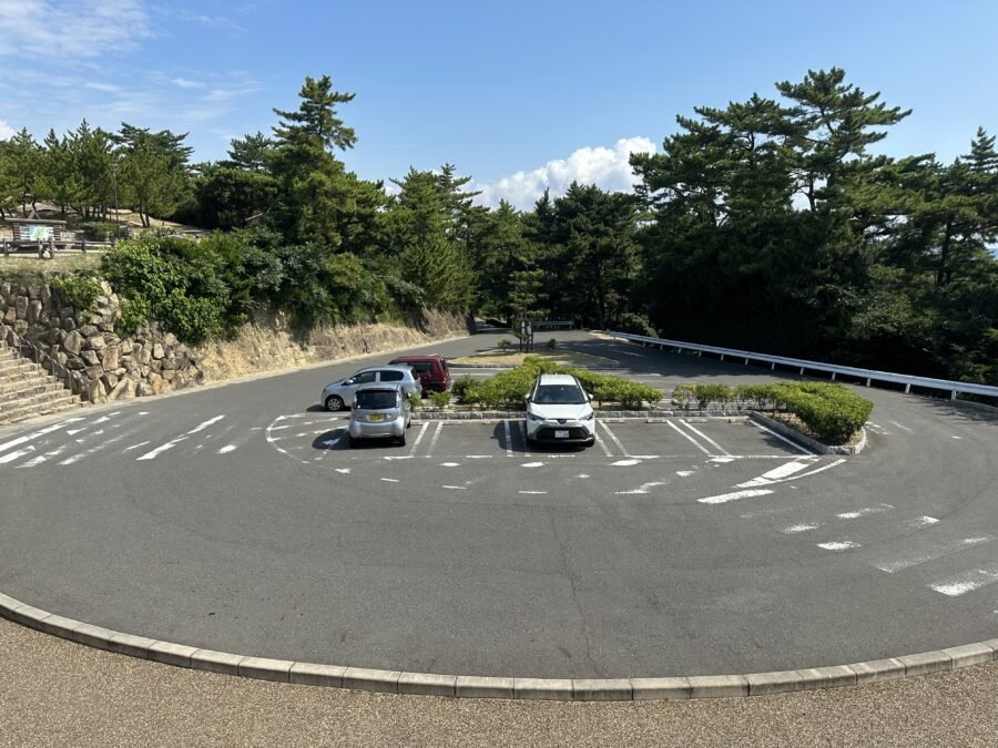 上から見た身障者用駐車場