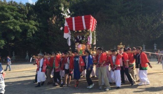お祭りデビュー！久米石清水八幡宮のお祭りに参加しました〜。