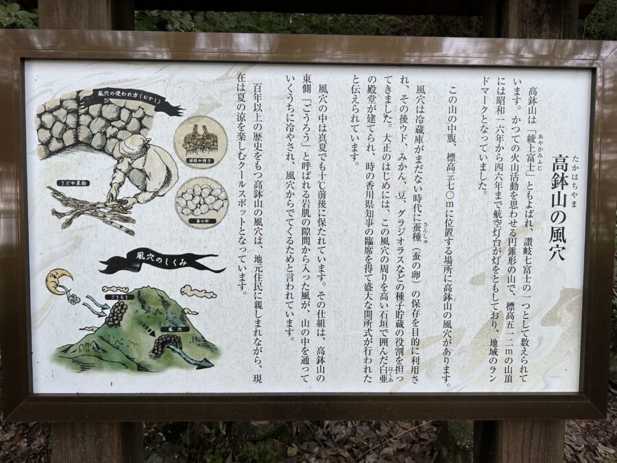 風穴のメカニズム解説板