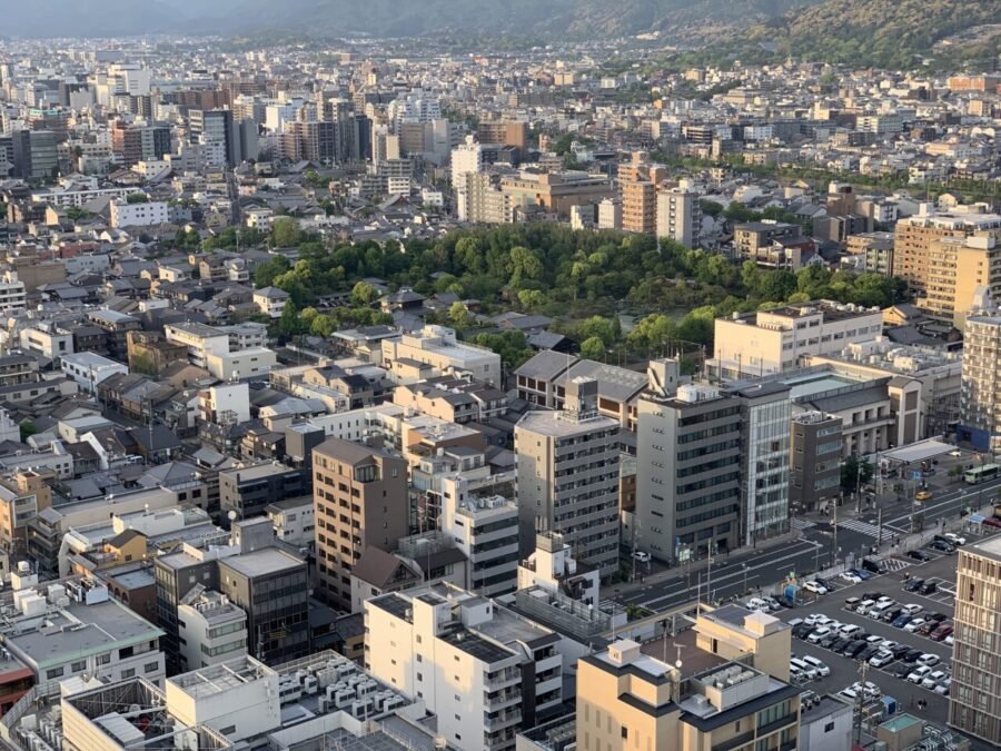 京都タワー展望室からの景色1