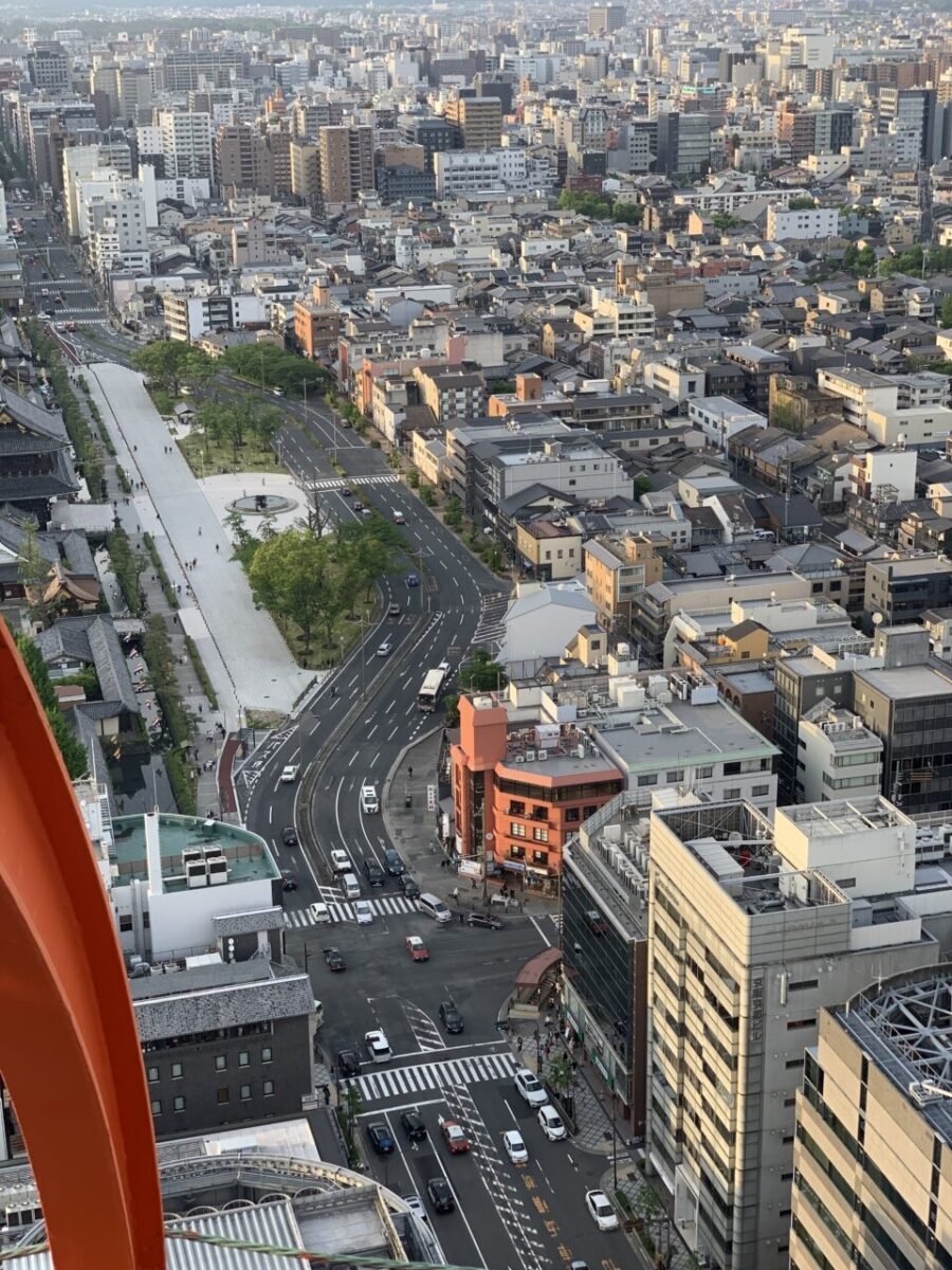 京都タワー展望室からの景色2