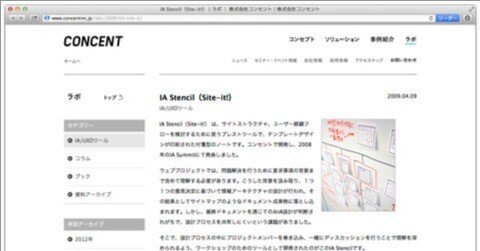 テンプレートデザインされたブレストツール [ IA Stencil ( Site-it! ) ] 使ってみた