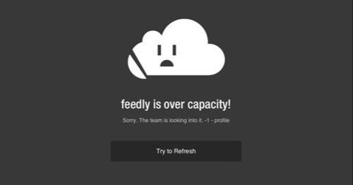 iPad 版 Feedly が原因不明の [ feedly is over capacity! ] エラー動かない！困った！