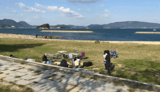 無料・予約不要でデイキャンプもできる！香川県東かがわ市の『山田海岸（やまだかいがん）』