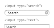 Safari で検索窓の形を変える