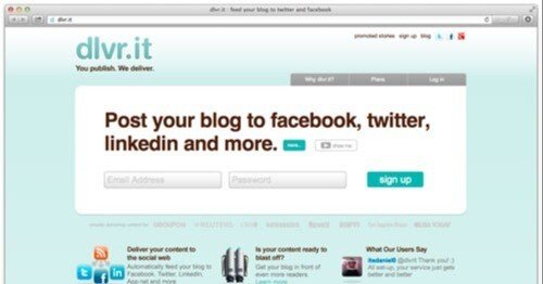 [ dlvr.it ] RSS フィードをまとめて Facebook や Twitter へ自動投稿できるウェブサービス