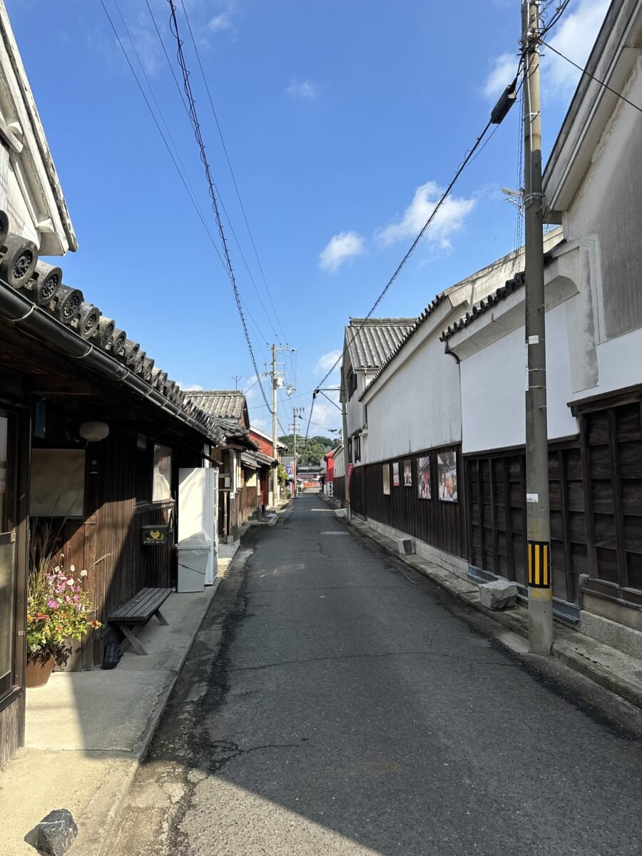 かめびし屋へ続く通り