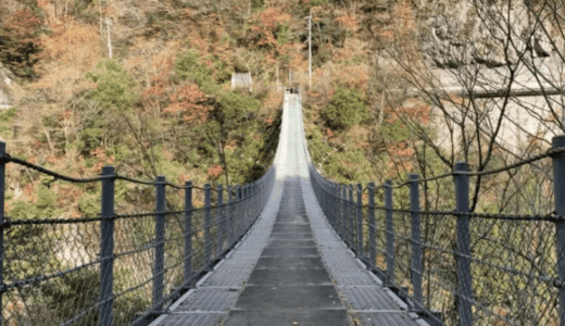 『にし阿波お勧めビューポイント 100 選』に選ばれた吊り橋からの絶景！徳島県三好市の『龍宮崖公園』訪問ッ！