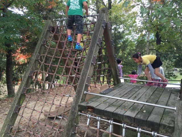 よじ登る系の遊具