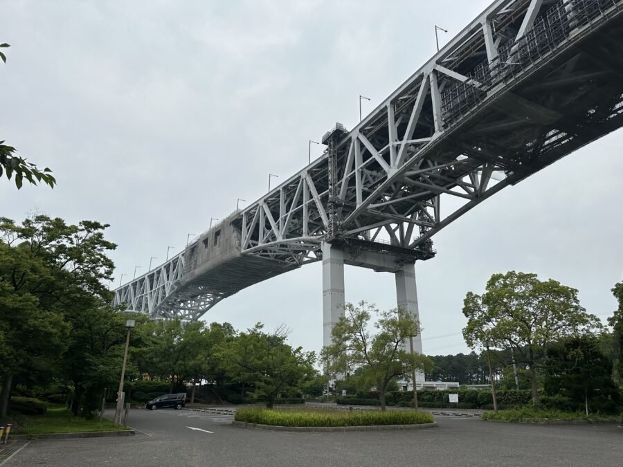 瀬戸大橋記念公園の北側駐車場