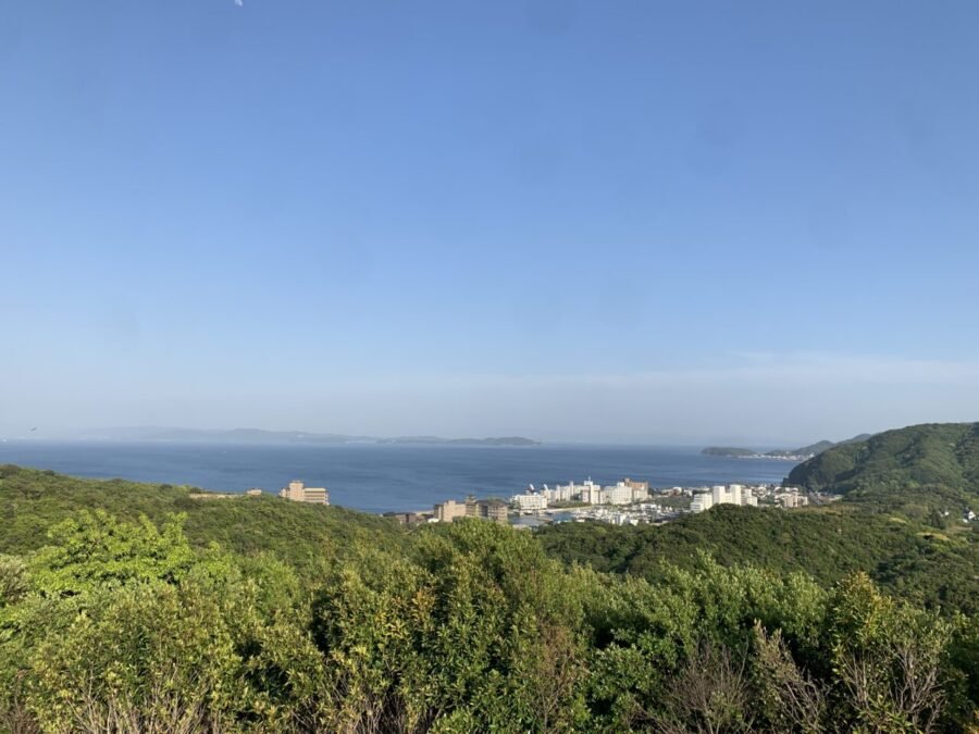 洲本市街地方面の眺め