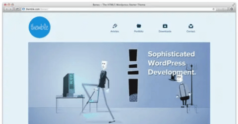 WordPress 開発者用で基本スタイルと骨格だけのテーマ [ Bones ] を試してみた。
